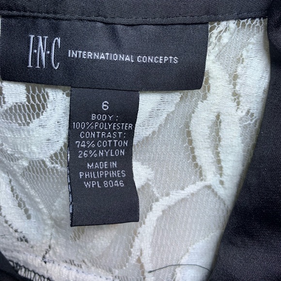 Women’s black with lace button down blouse. - Picture 6 of 7